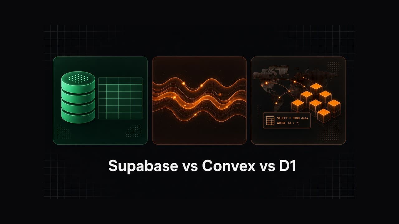 Supabase vs Convex vs D1: Which Backend Should You Build With?